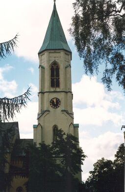 Bild: Kirchturm in Oberwiesenthal