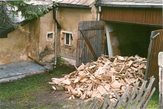 Feuerholzreserve in Kretscham-Rothensehma