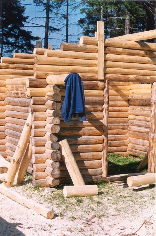 Blockhüttenbau am Scheibenberg