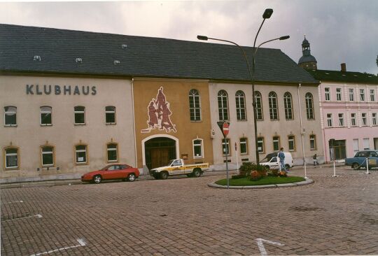 Ortsansicht mit Klubhaus in Geyer