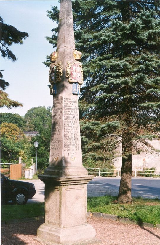 Postmeilensäule in Schlettau