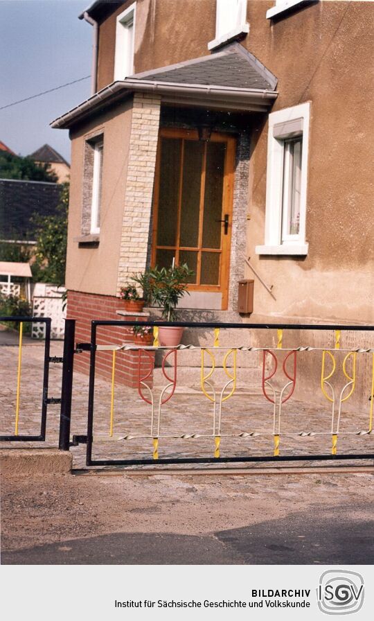 Wohngebäude in Großharthau, Detail