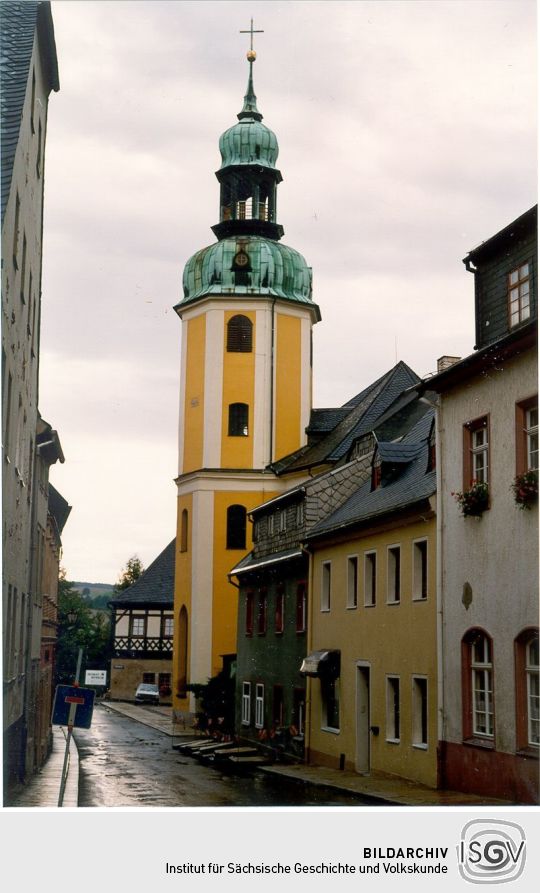 Ansicht der Marktstraße in Wolkenstein