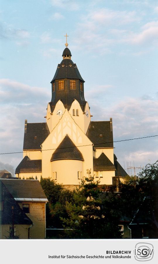 Ansicht der Kirche in Wiesa