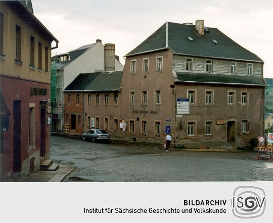 Ansicht der Marktstraße in Wolkenstein