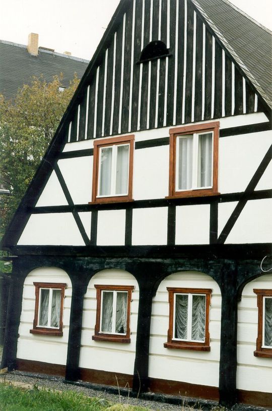 Fachwerkgiebel in Wehrsdorf