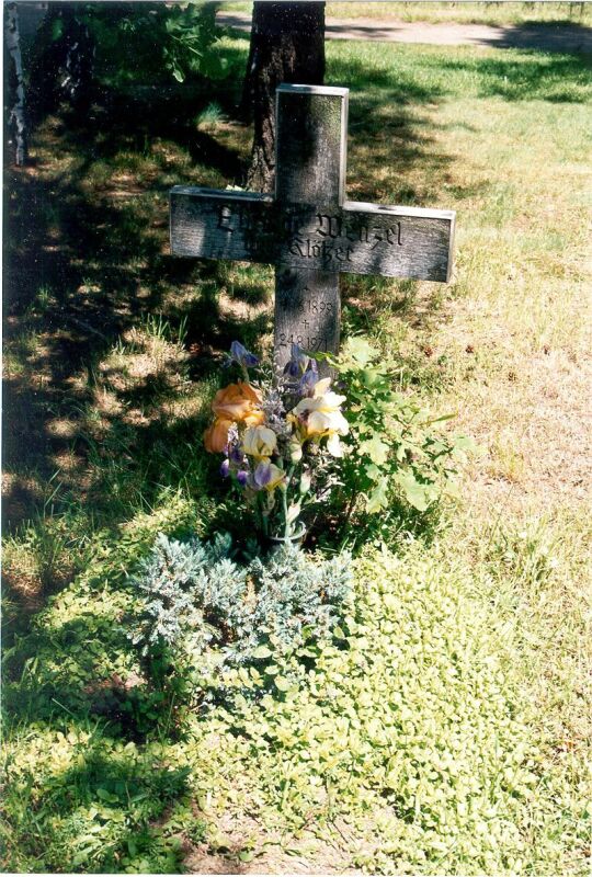 Grabstelle auf dem Friedhof in Königswartha