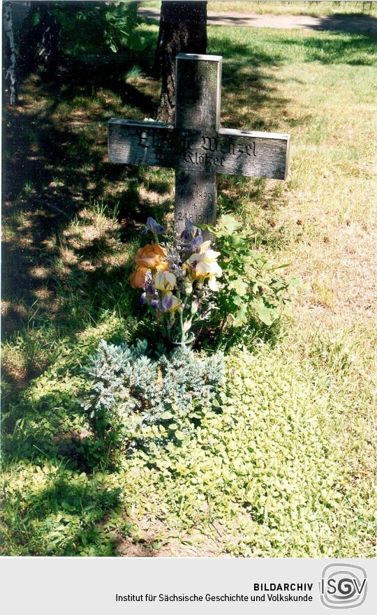 Grabstelle auf dem Friedhof in Königswartha