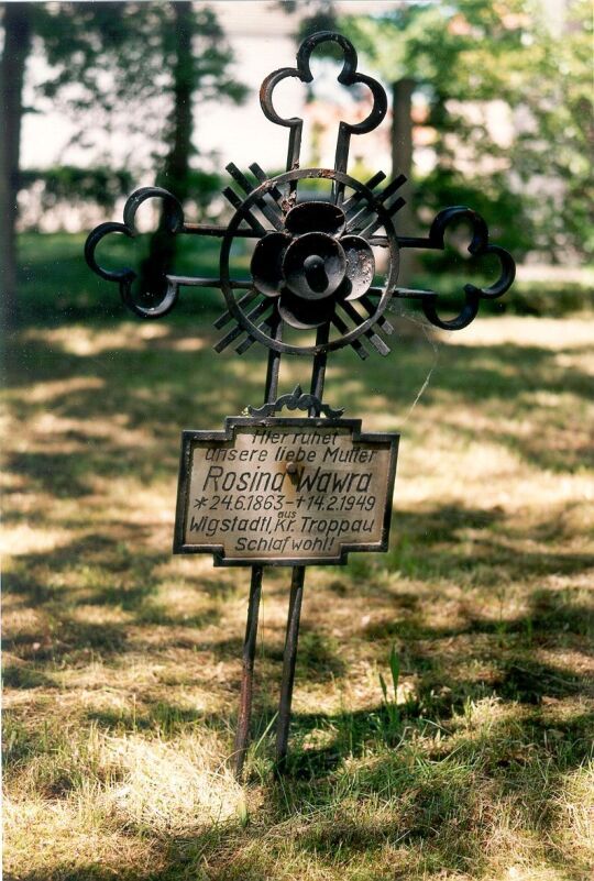 Grabstelle auf dem Friedhof in Königswartha