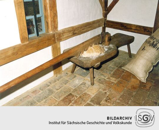 Teigbreche im Museum "Alte Pfefferküchlerei" in Weißenberg