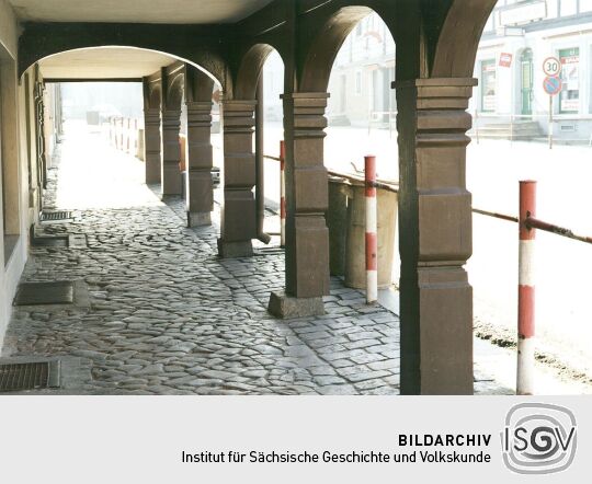 Laubengang am Obermarkt in Schirgiswalde