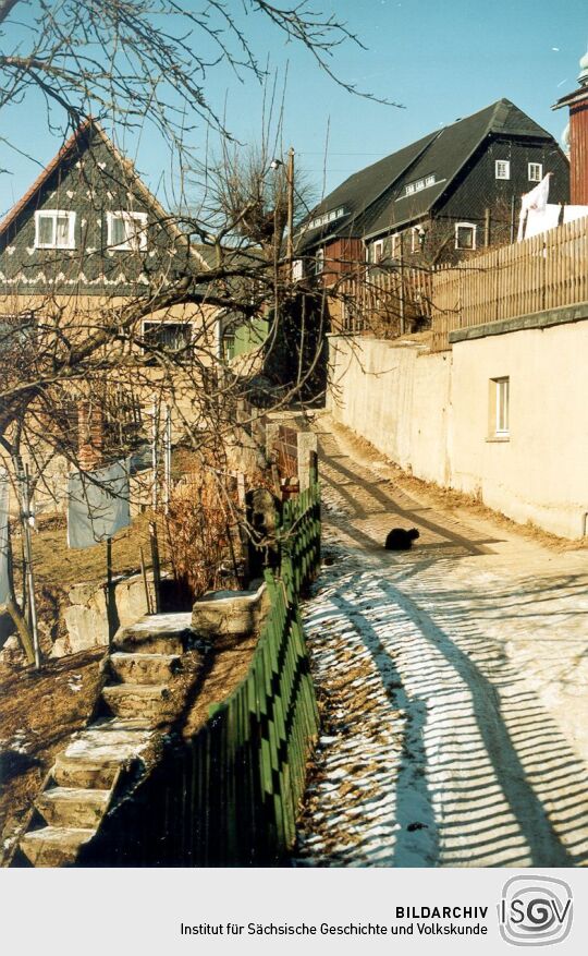 Straßenszene in Cunewalde