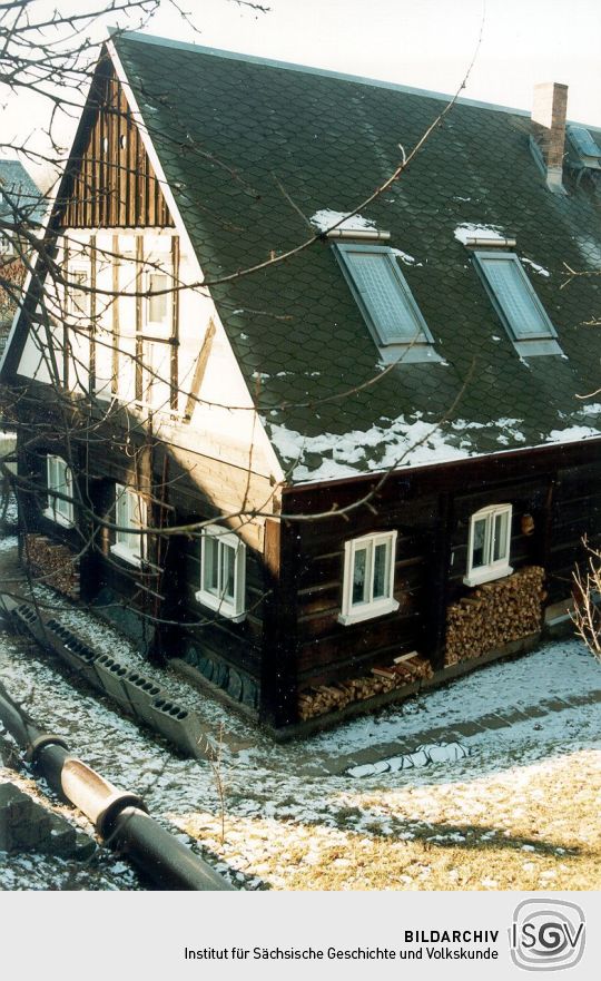 Umgebindehaus mit großen Dachfenstern in Cunewalde