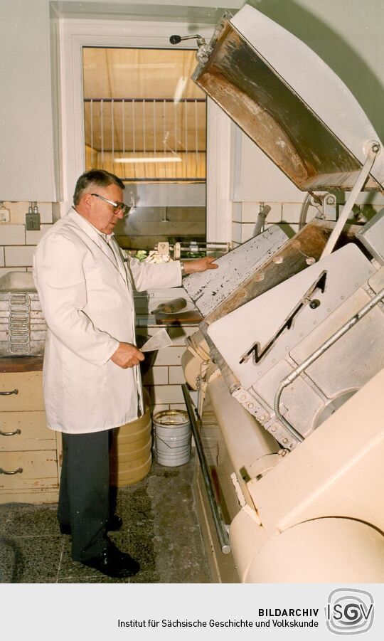 In der Pfefferküchlerei E. C. Groschky in Pulsnitz