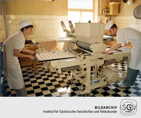 Makronenmaschine der Pfefferküchlerei Bernhard Zeiler in Pulsnitz