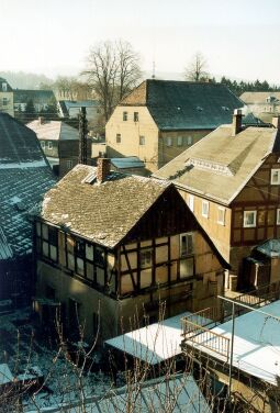 Bild: Blick vom Schmiedeberg in Cunewalde über Häuser