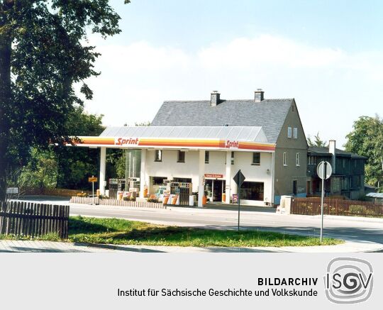 Tankstelle in Scheibenberg