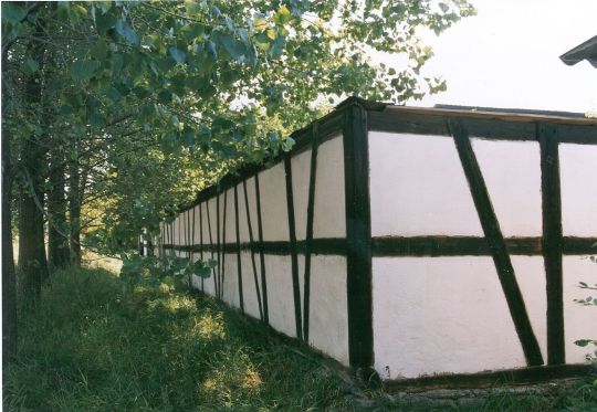 Fachwerkmauer in Waldenburg/Schwaben