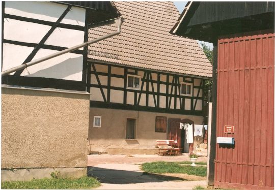 Fachwerkwohnhaus eines Vierseitenhofes in Waldenburg OT Schwaben