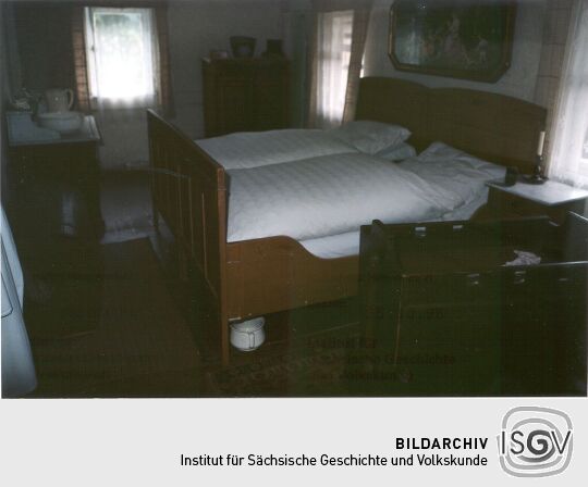 Schlafzimmer eines ehemaligen Blankenhainer Bauernhofes