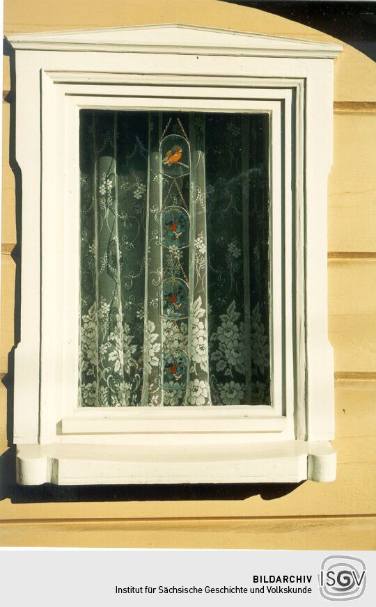 Fenster eines Umgebindehauses in Cunewalde