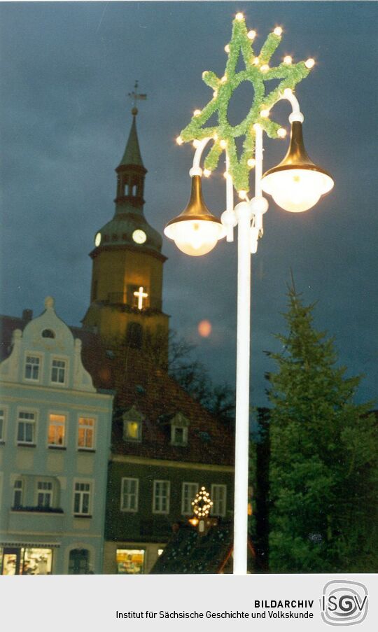 Weihnachtsschmuck auf dem Pulsnitzer Markt