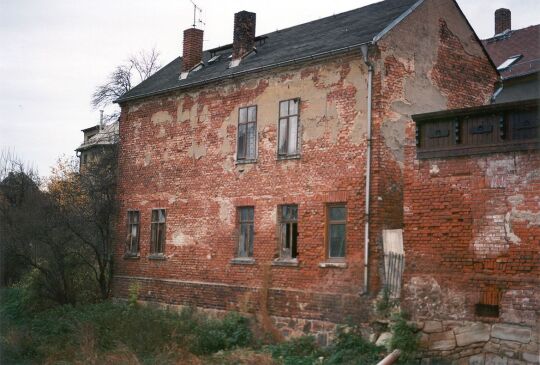 Hinterhäuser an der Pleiße in Crimmitschau