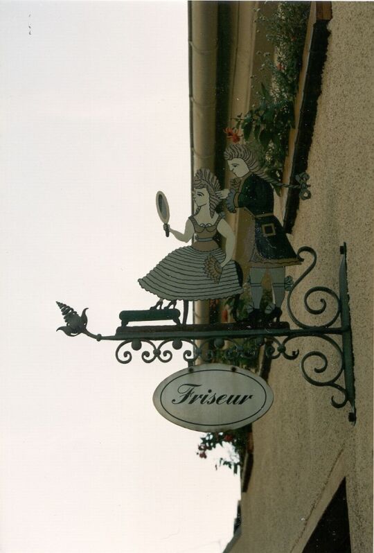 Reklameschild in Limbach-Oberfrohna