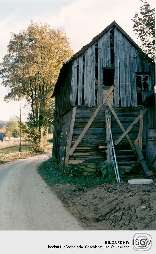 Blockscheune eines Gürther Bauernhofes