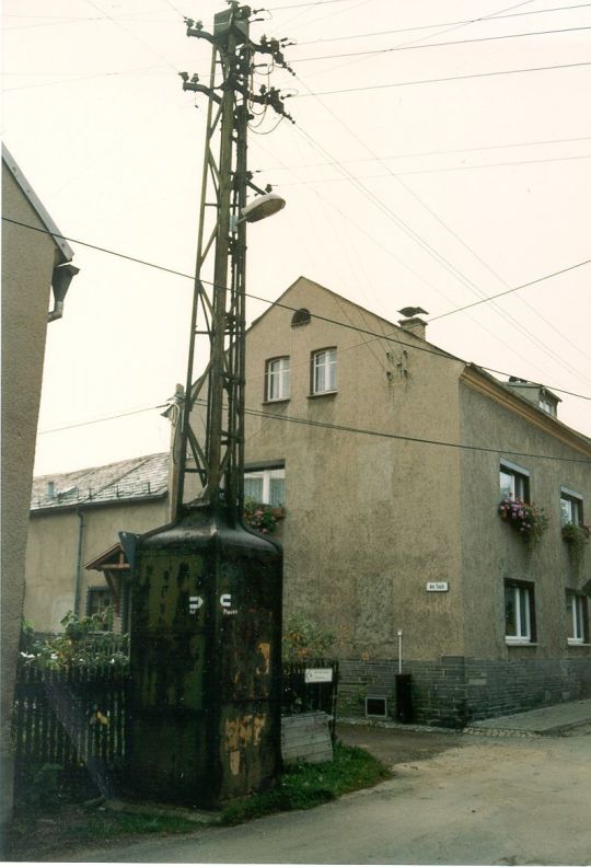 Strommast und Transformator in Kürbitz