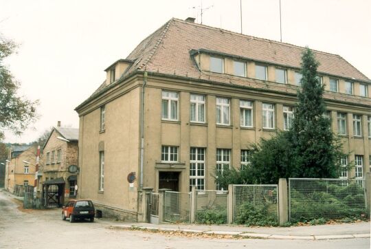 Ansicht einer Fabrik in Oelsnitz/Vogtl.