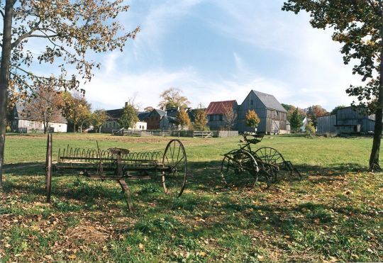 Heuwender in Landwüst