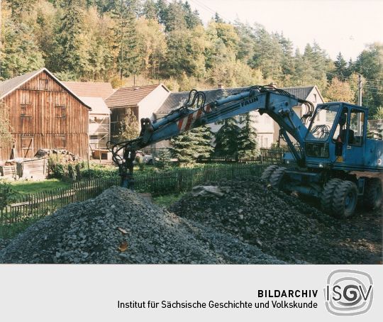 Bauarbeiten auf einem Wiedersberger Bauernhof