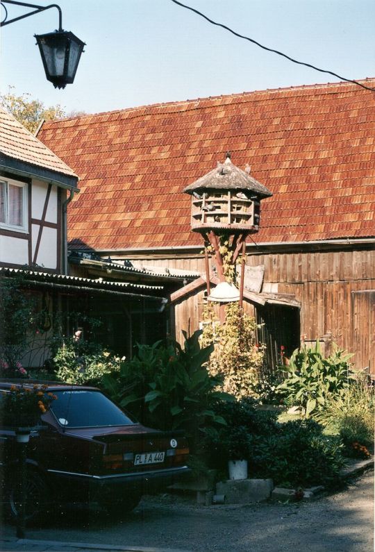 Taubenschlag an einem ehemaligen Bauernhof in Krebes