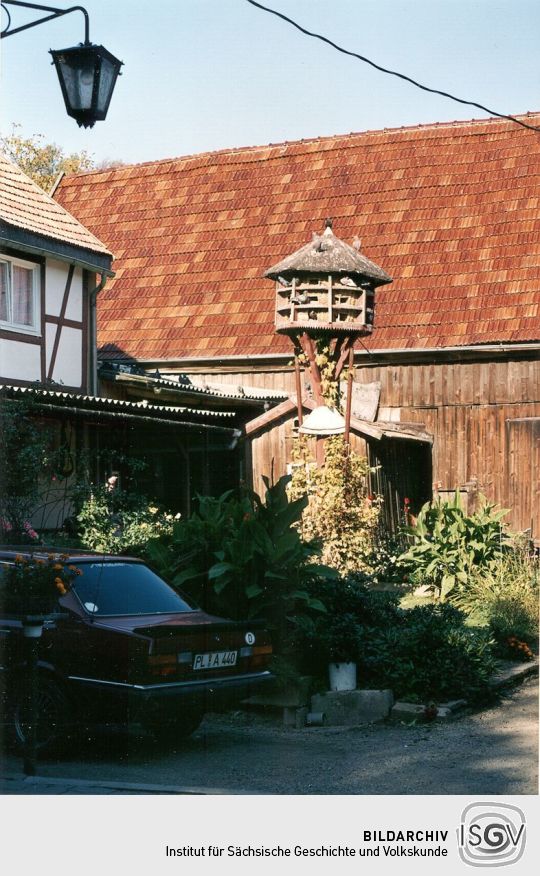 Taubenschlag an einem ehemaligen Bauernhof in Krebes