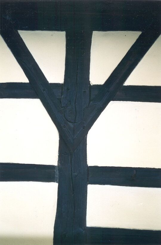 V-Verstrebung an einer Langenreinsdorfer Fachwerkscheune