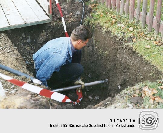 Verlegung eines Telefonkabels in Langenbernsdorf