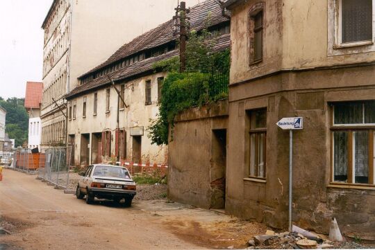 Abriss der Häuser Am Brühl in Werdau