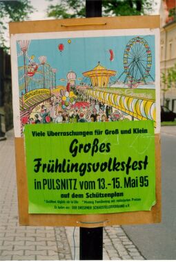 Bild: Werbeplakat für das Frühlingsfest in Pulsnitz