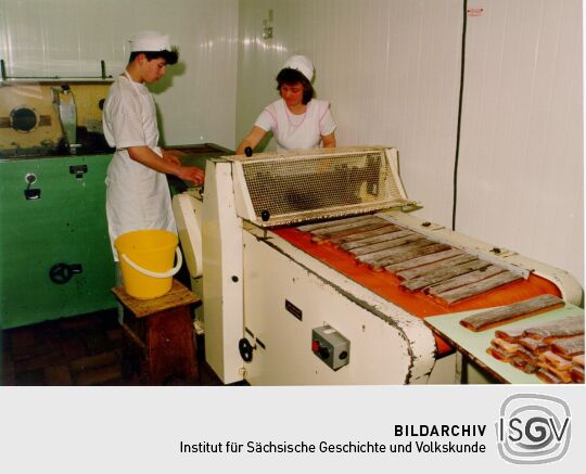 In der Pfefferküchlerei E. C. Groschky in Pulsnitz