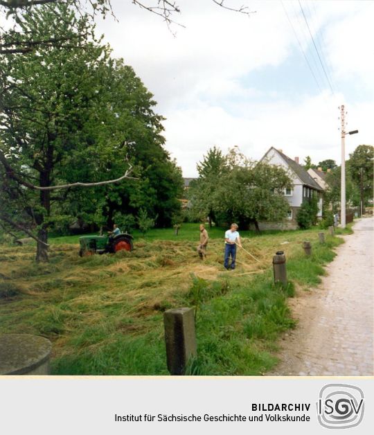 An der Johann-Gottlieb-Fichte-Straße in Rammenau