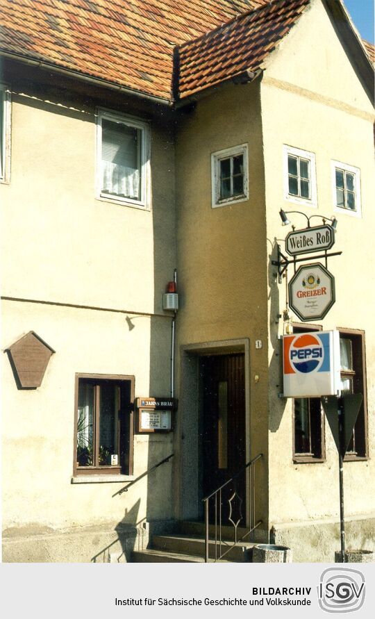 Gaststätte "Weißes Roß" in Langenbernsdorf