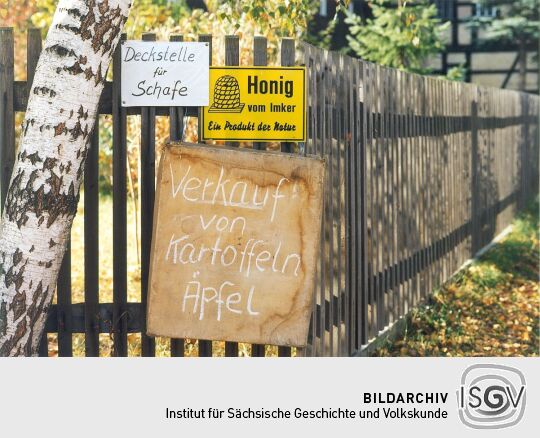 Werbung für Naturprodukte in Langenbernsdorf