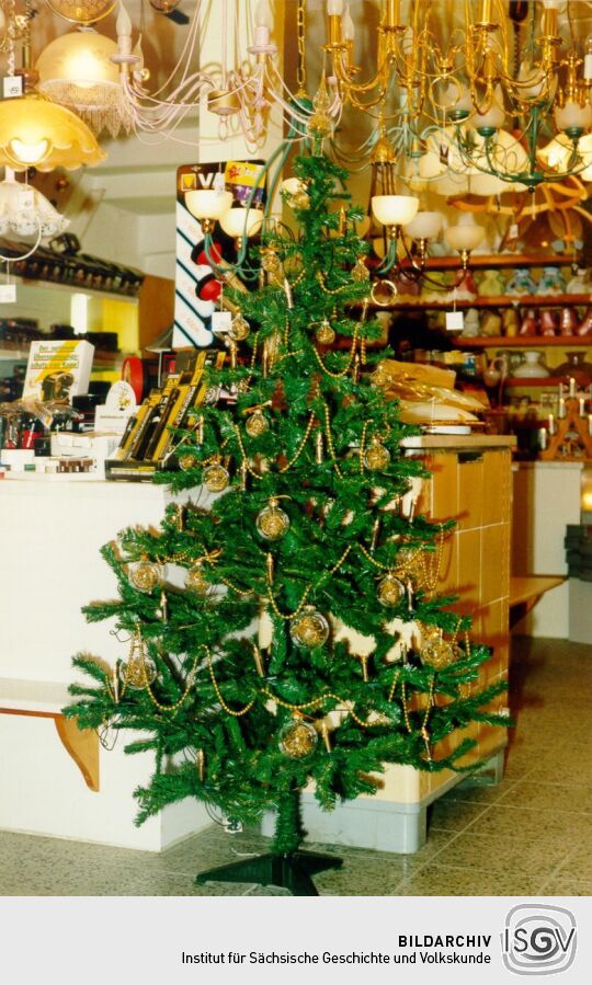 Weihnachtsschmuck in Pulsnitzer Geschäften