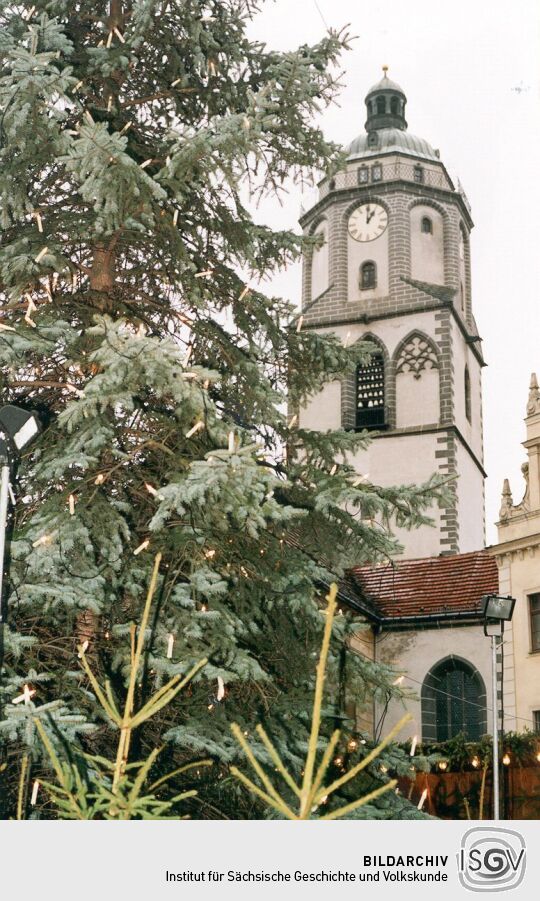Weihnachtsmarkt an der Meißner Frauenkirche