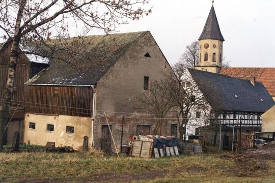 Scheune hinter der Lomnitzer Kirche