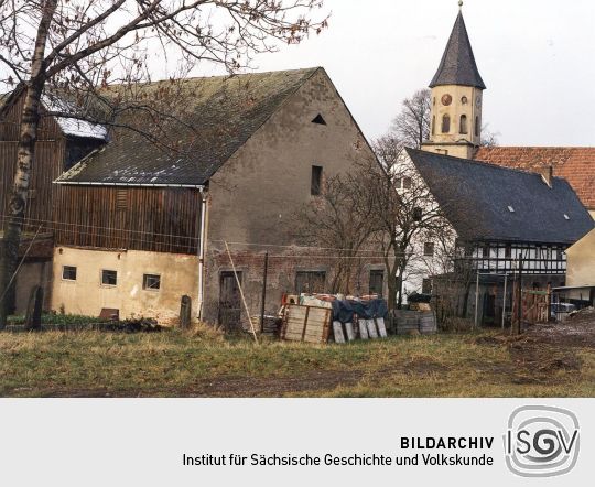 Scheune hinter der Lomnitzer Kirche