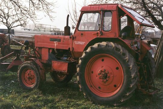 Traktor in Lomnitz