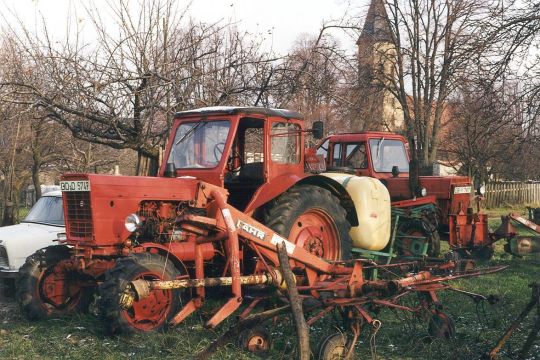 Traktor in Lomnitz