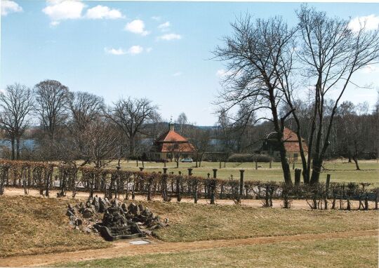 Blick auf das Teichhaus im Moritzburger Park